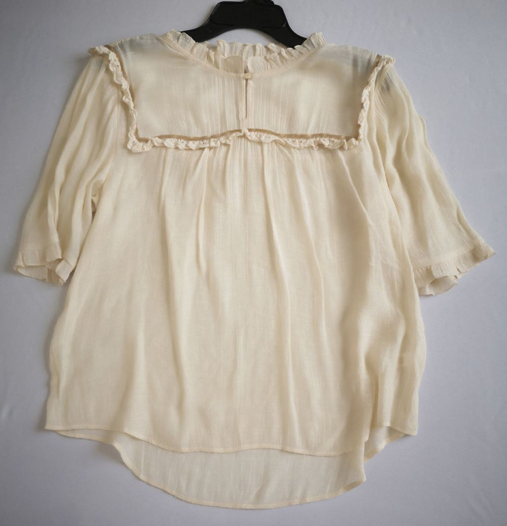 Blusa manga corta con falda