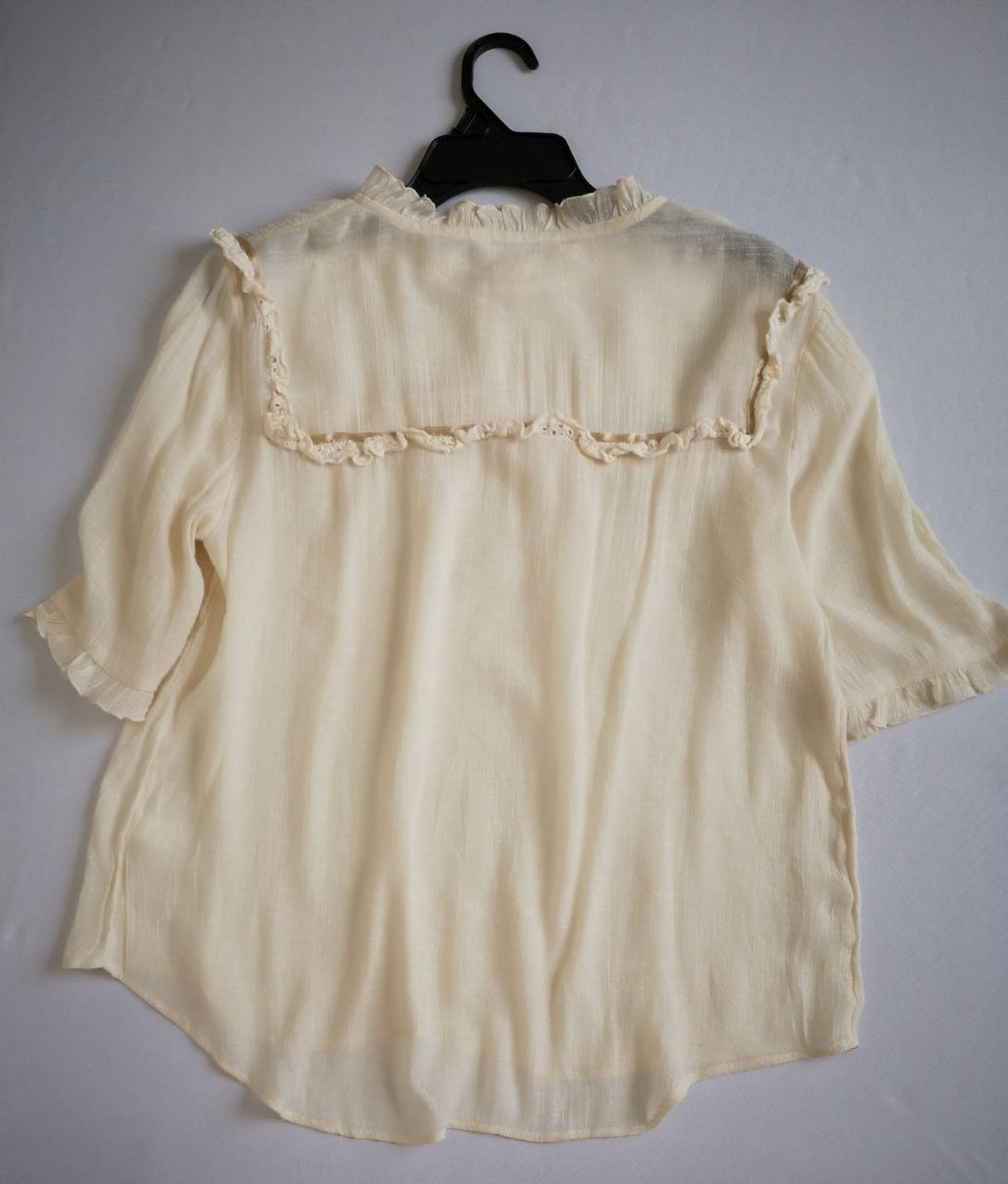 Blusa manga corta con falda
