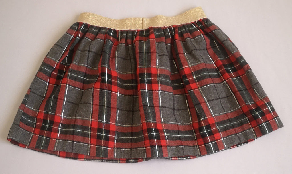 Falda con sueter tejido