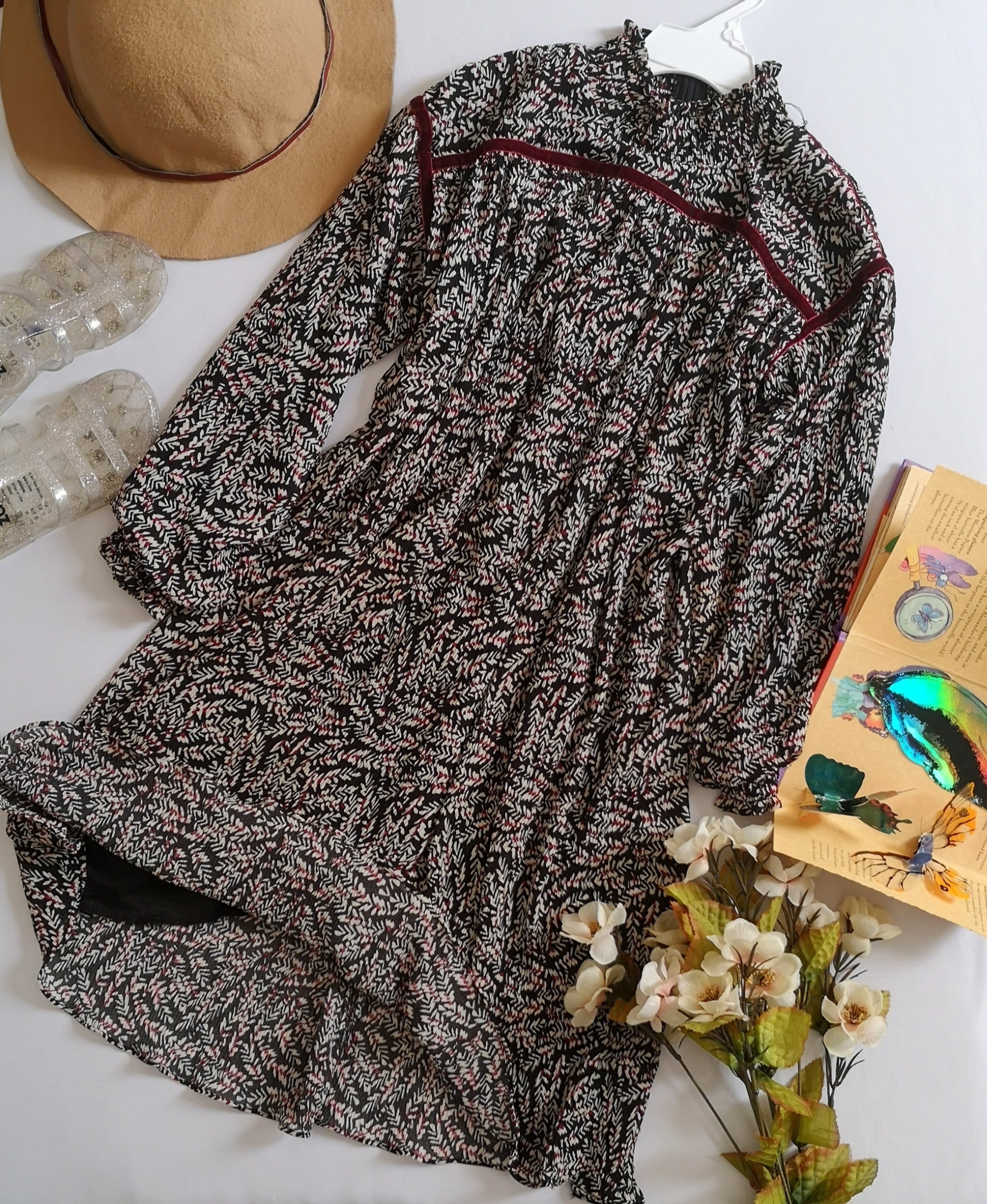 Vestido con zipper atrás