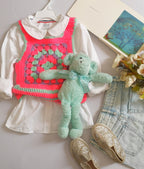 Blusa y chaleco tejido