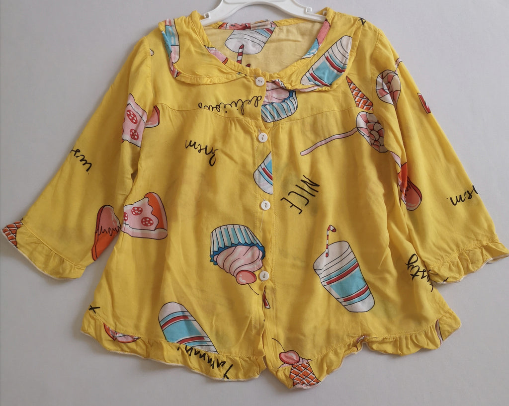 Falda y blusa cuello bebe