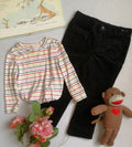 Blusa con pantalon de terciopelo