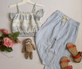 Crop top con pantalon