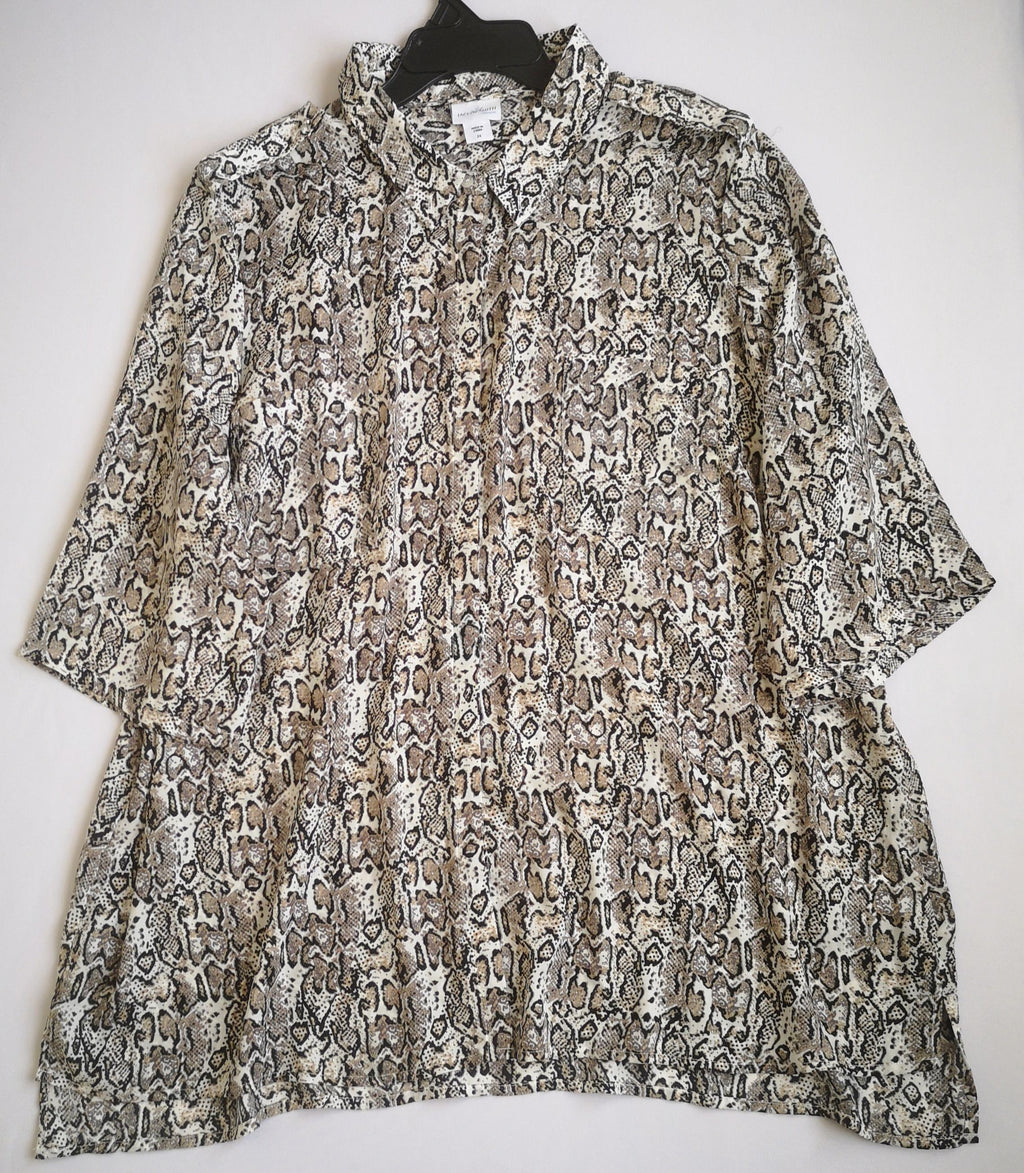 Blusa larga manga 3/4