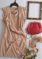 Vestido traslapado cerrado