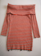 Vestido tallado hombros descubiertos