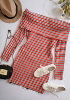 Vestido tallado hombros descubiertos