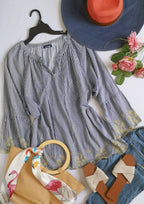 Blusa bordada