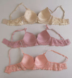 Set de 3 brasieres copa a