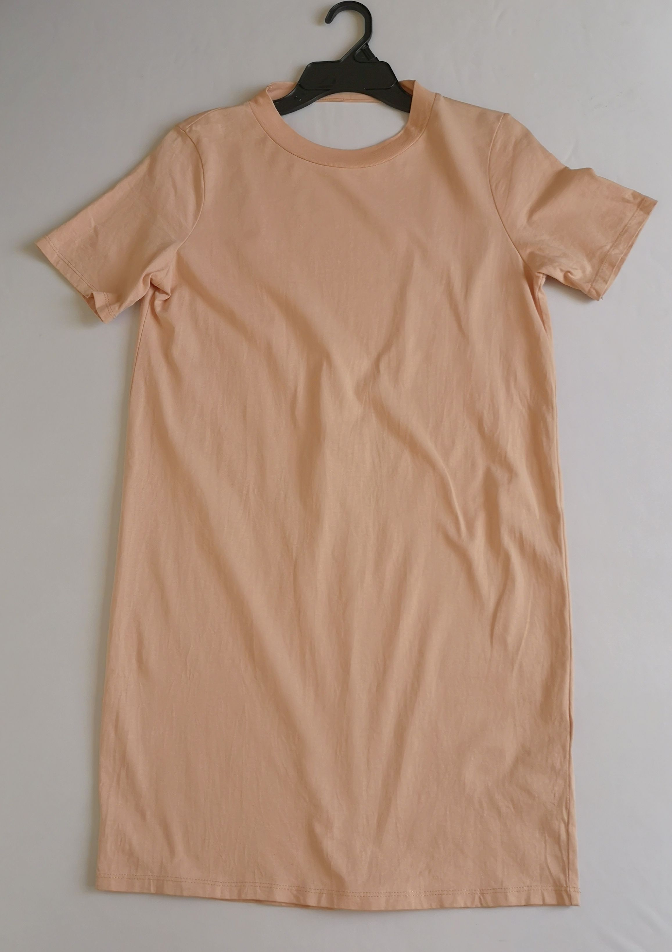Vestido corte recto de algodón incluye collar