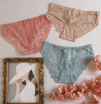 Set de 3 pantis de encaje