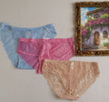 Set de 3 pantis de encaje