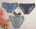 Set de 3 pantis de encaje