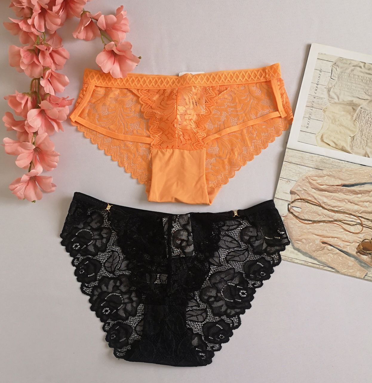 Set de 2 pantis de encaje