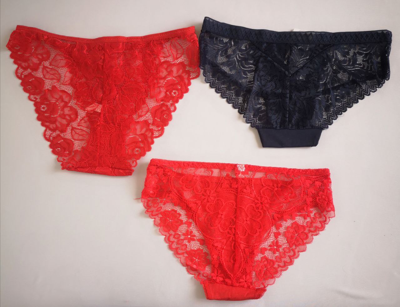 Set de 3 pantis de encaje