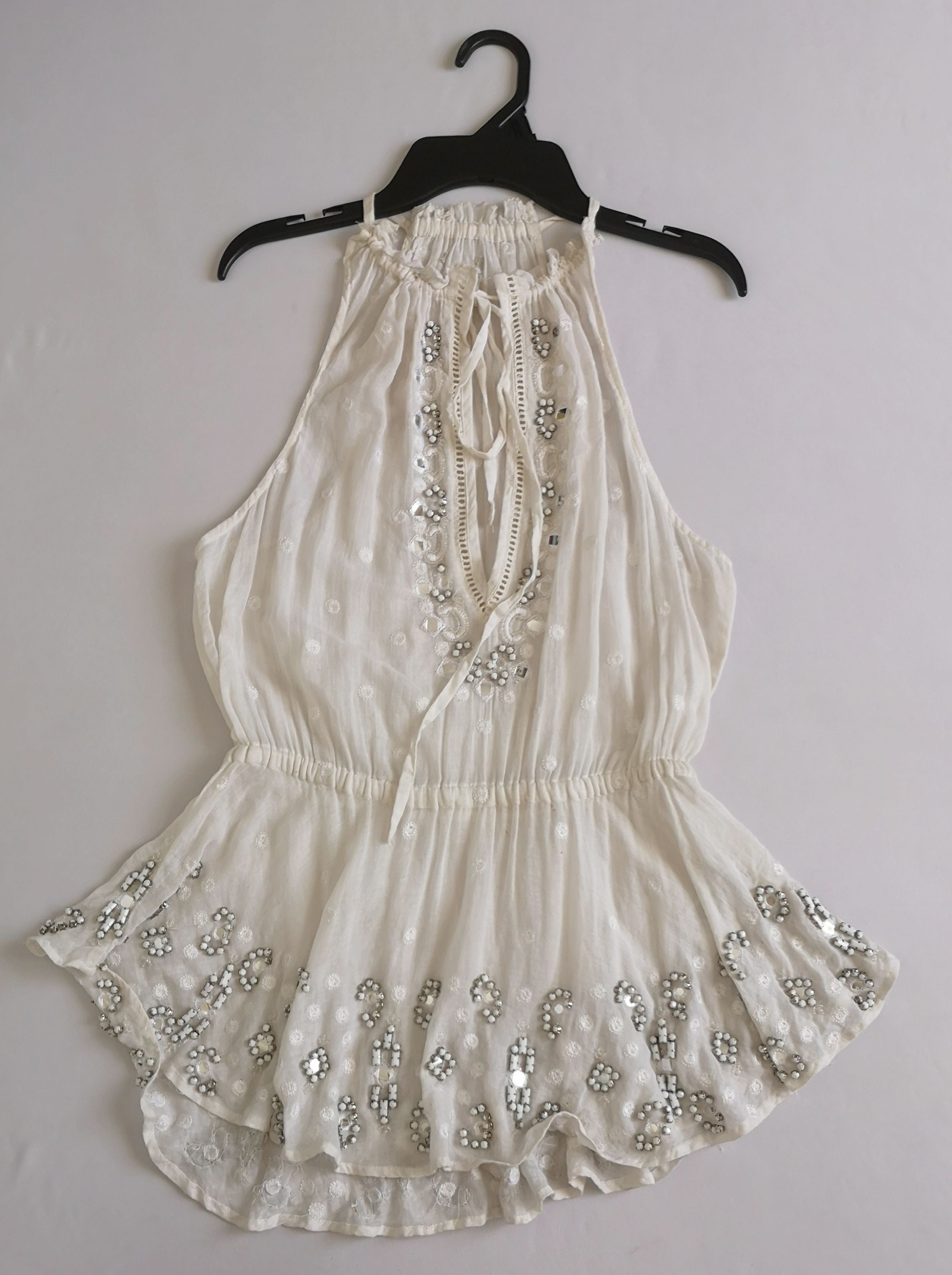 Blusa halter bordada 💙
