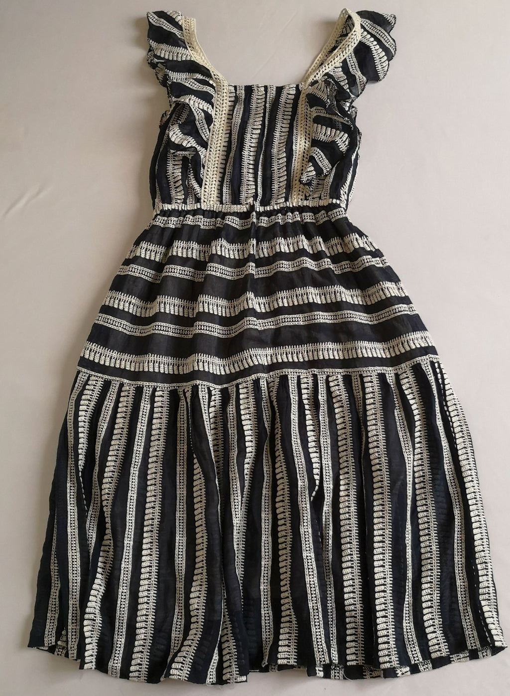 Vestido largo y cárdigan de chifón