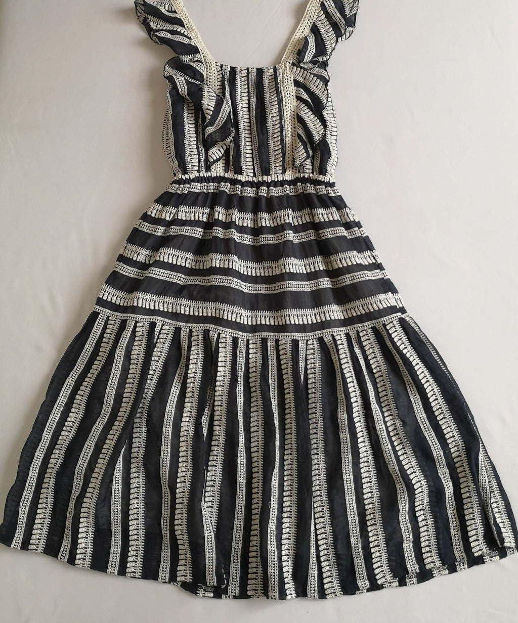 Vestido largo y cárdigan de chifón