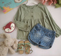 Blusa manga larga y short