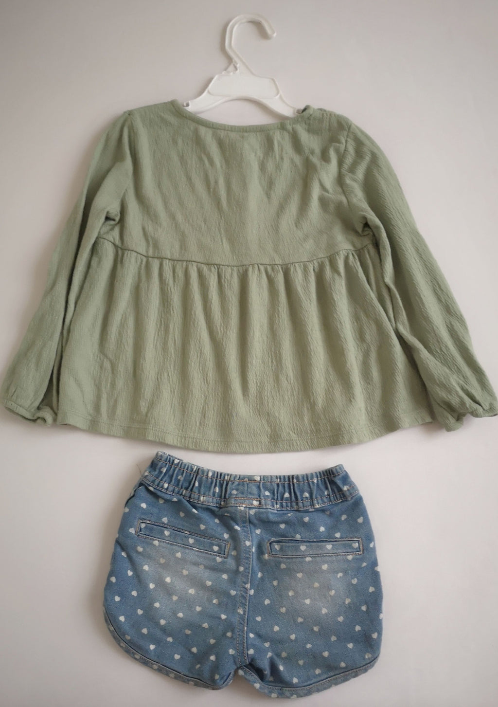 Blusa manga larga y short