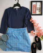 Blusa manga 3/4 & falda con short