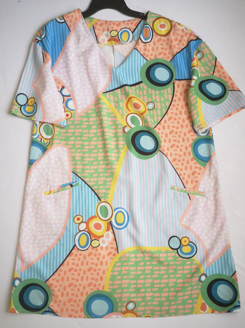 Vestido corte recto con bolsas incluye cincho ❤️