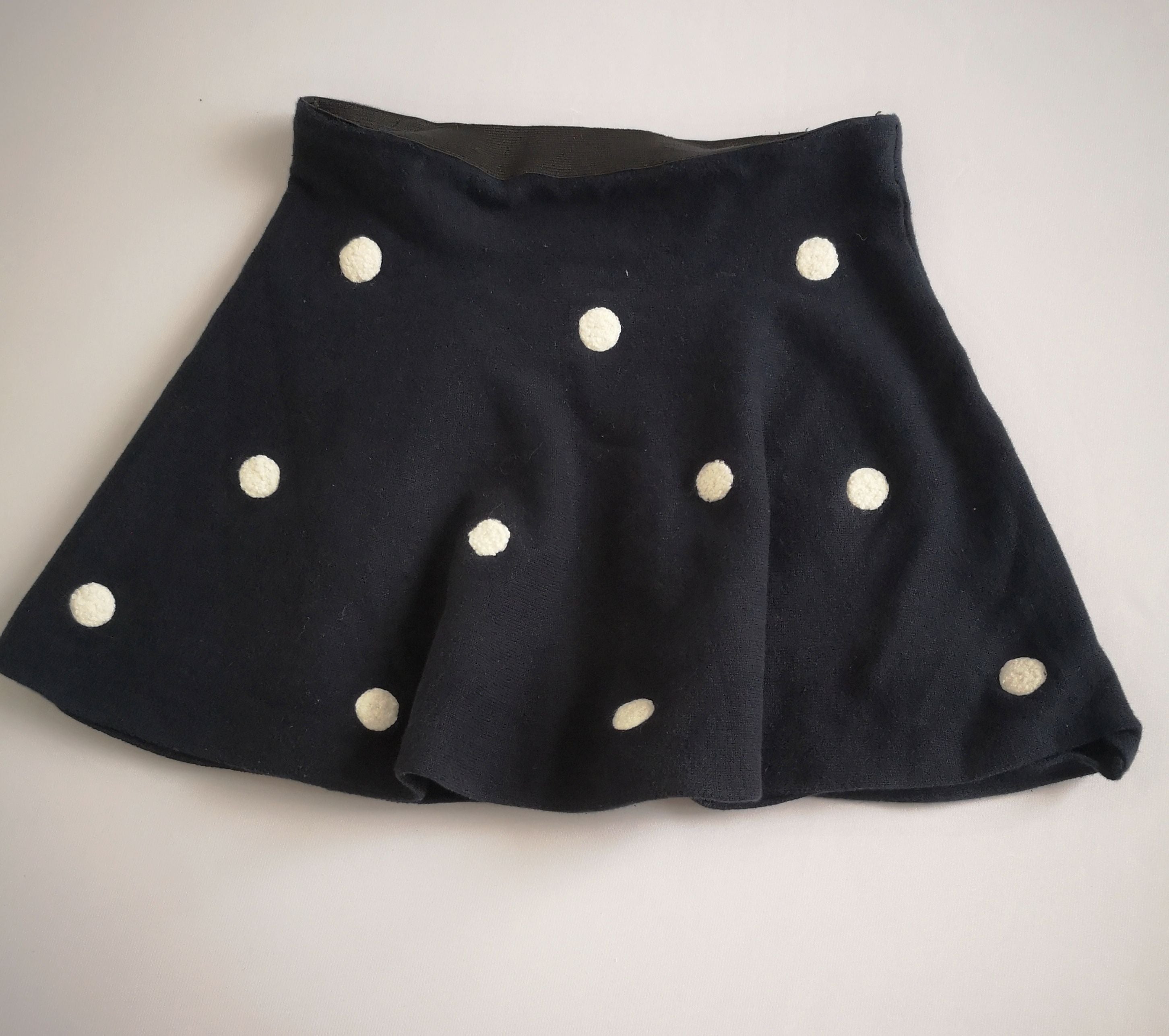 Falda tejida y blusa manga larga