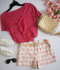 Blusa manga corta y short con bolsas