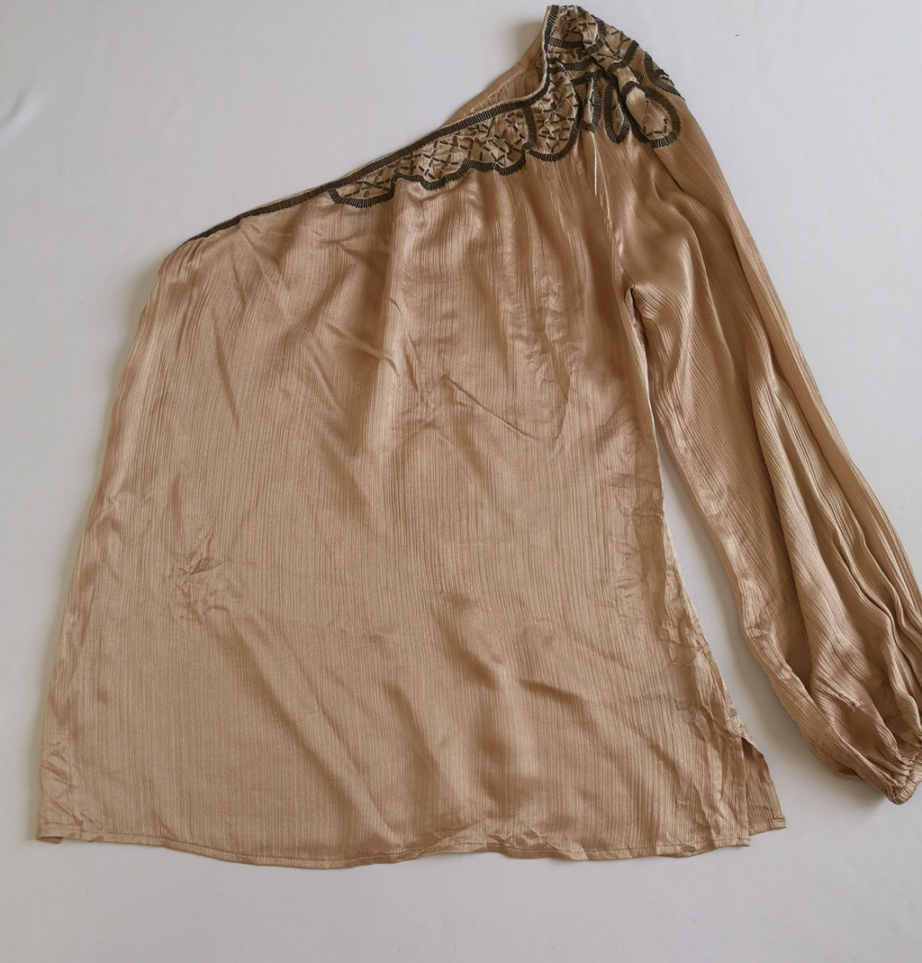 Blusa hombro descubierto bordado y pantalón culotte ❤️