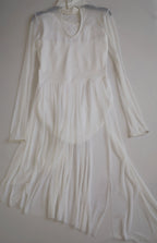 Vestido de tul transparente de abajo