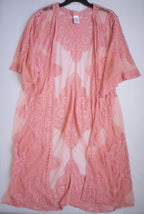Kimono largo de tul bordado