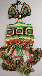 Vestido de crochet para usar con traje de baño