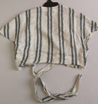 Vestido de algodón y blusa con cintos