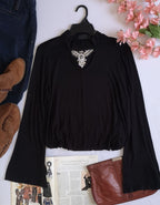Blusa manga campana