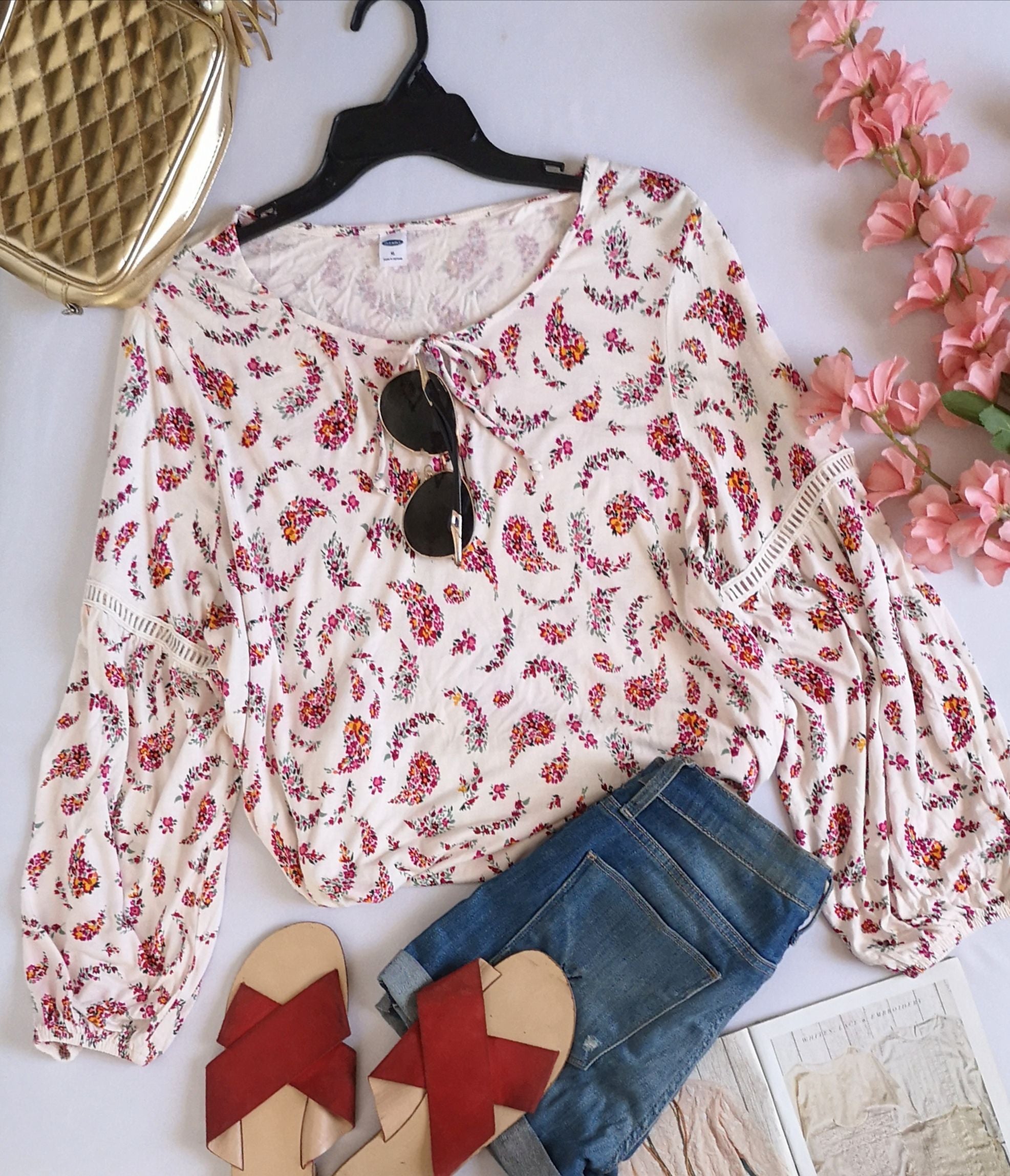 Blusa mangas bombachas