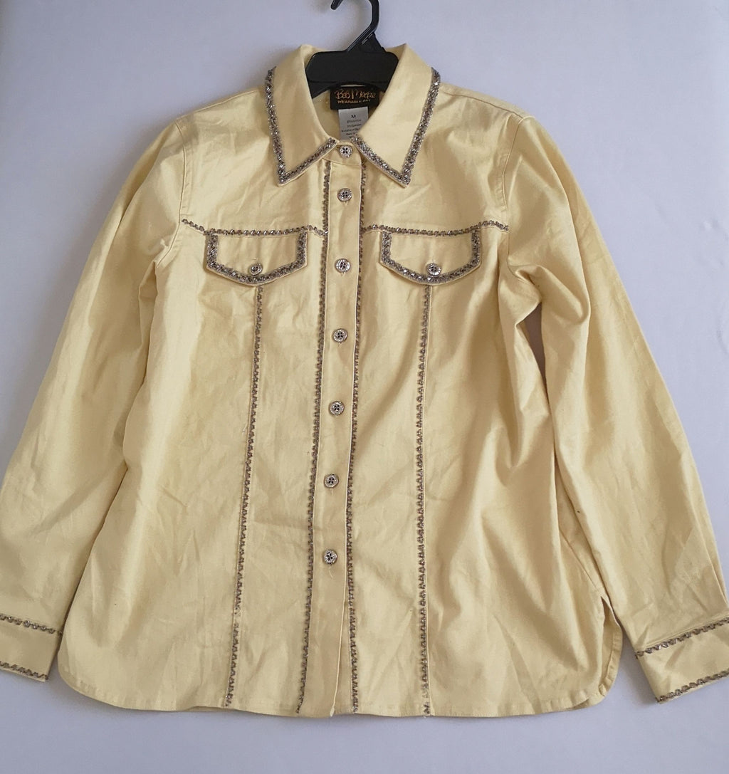 Jacket estilo vaquero bordada