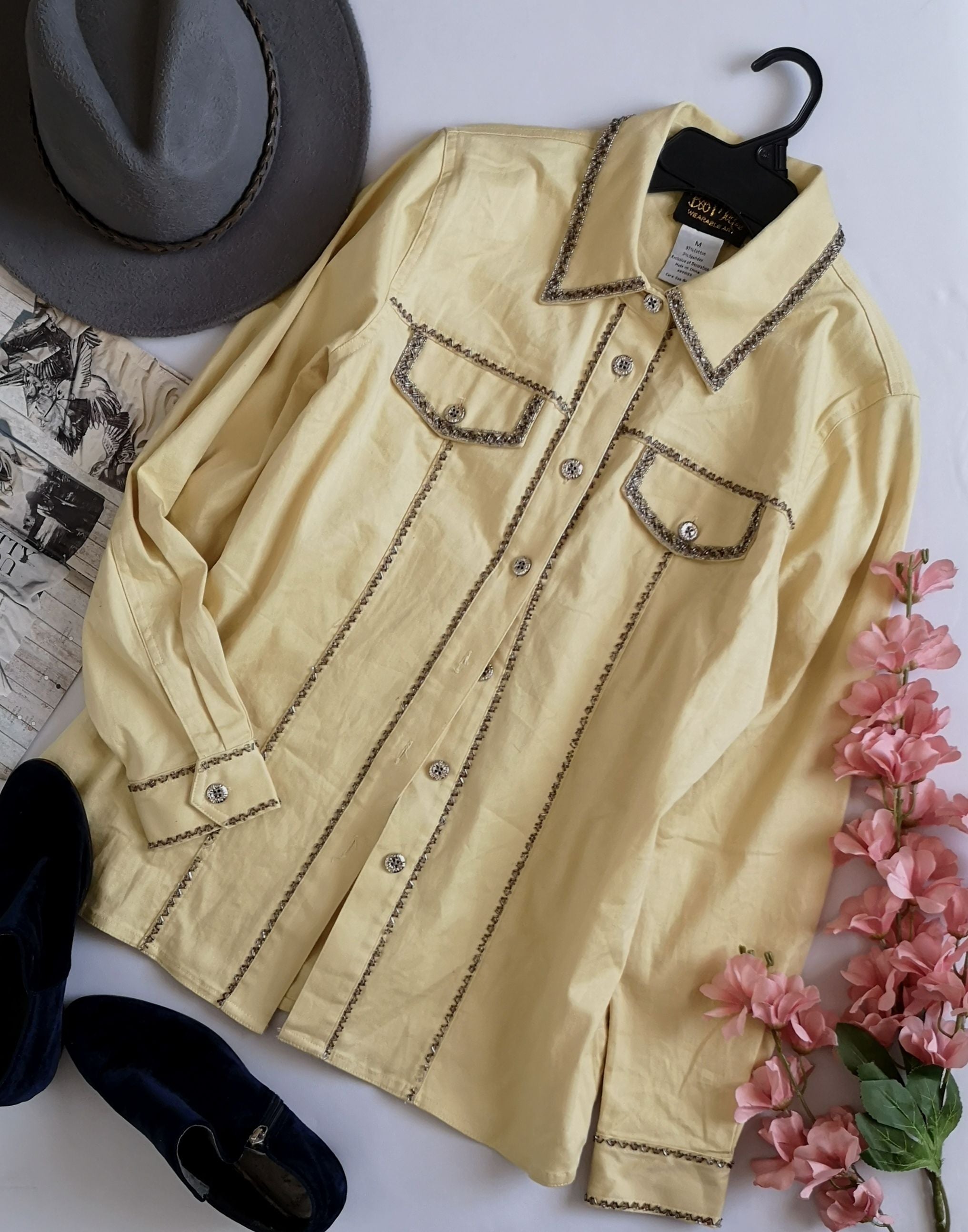 Jacket estilo vaquero bordada