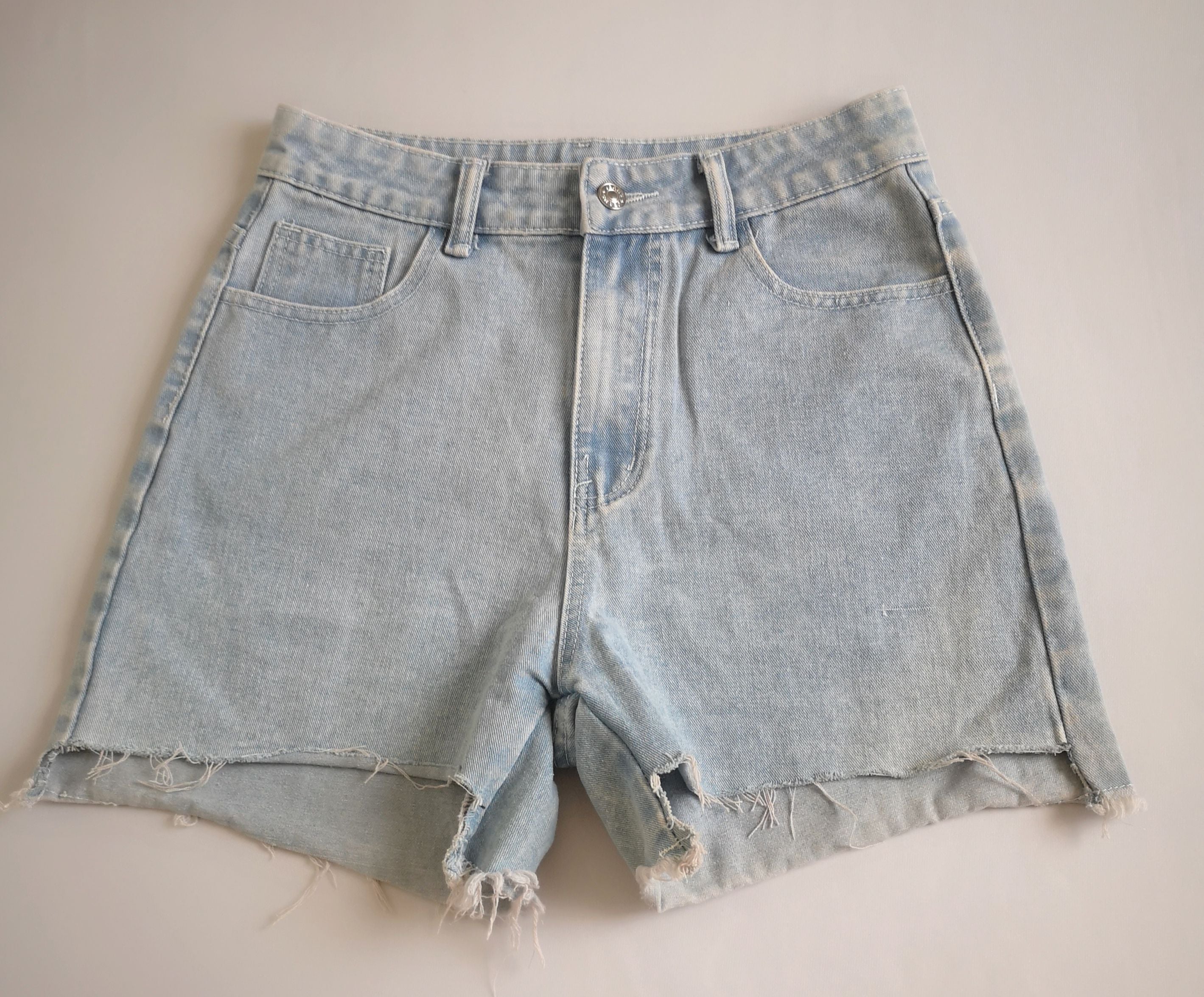 Short y blusa strapless tejida