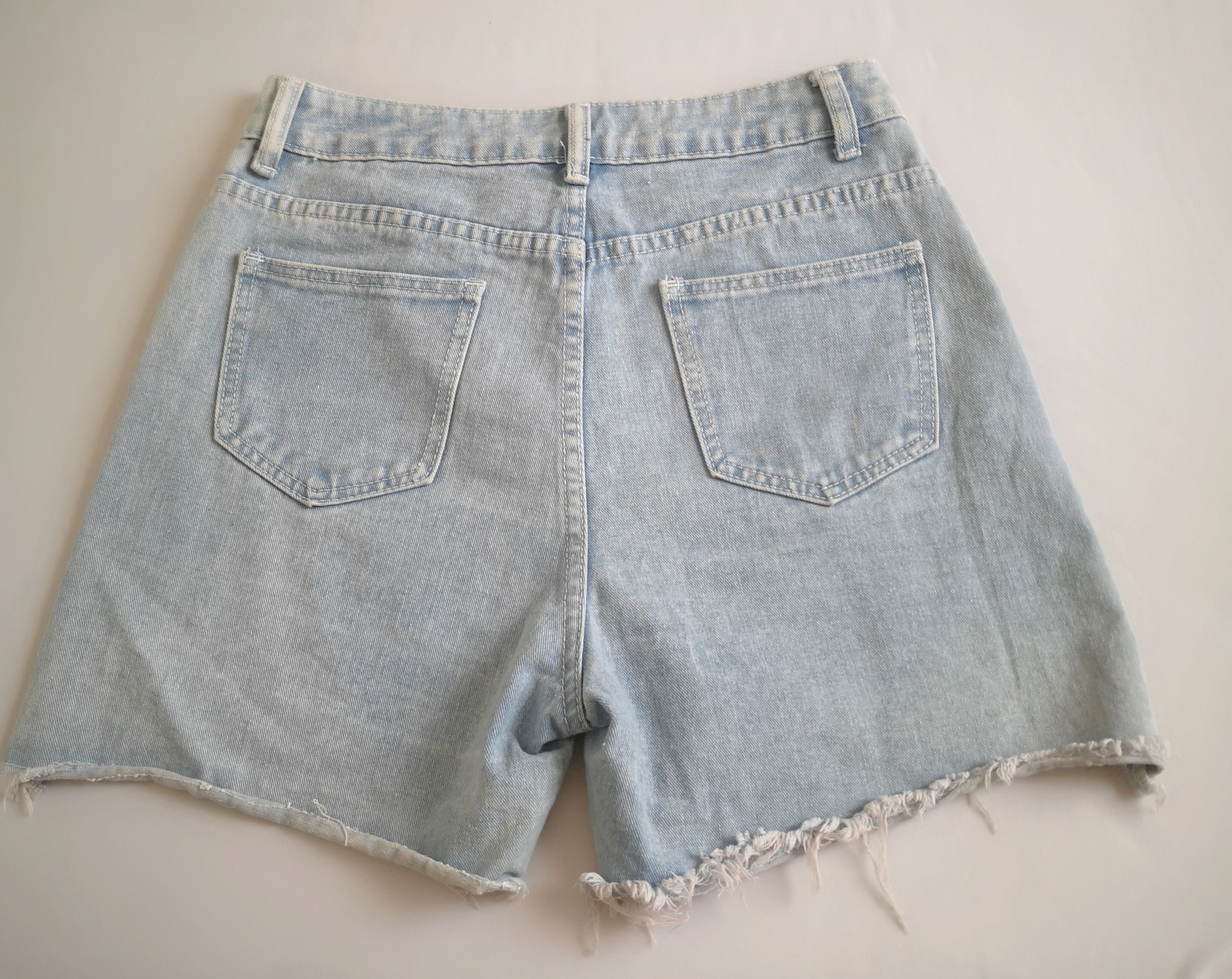 Short y blusa strapless tejida