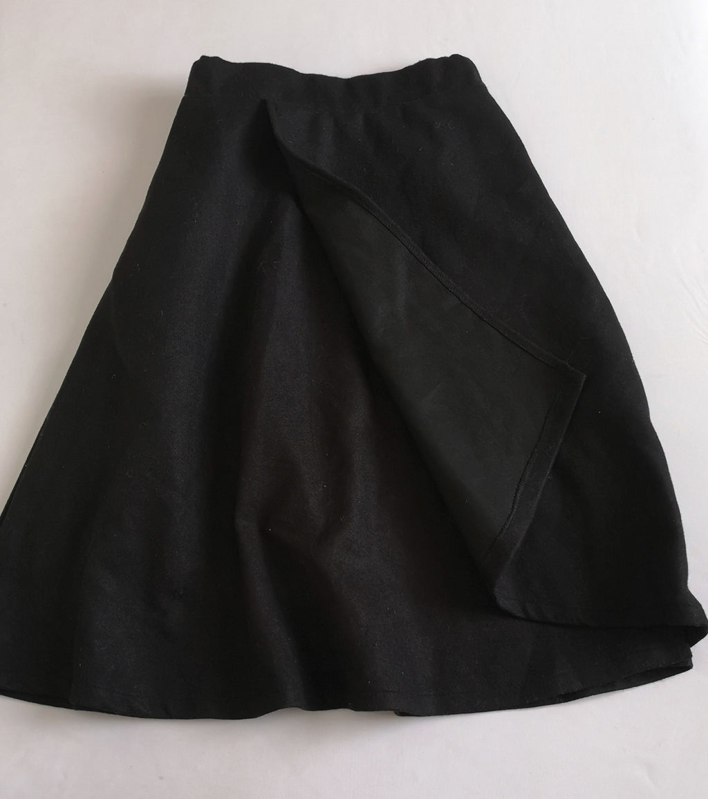 Falda midi tela gruesa con blusa halter