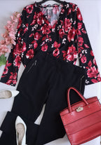 Pantalón con zipper a los lados y blusa ⚓