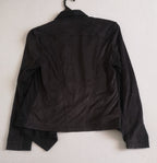 Chaqueta tela suave con zipper