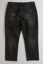 Suéter estilo over size y mom jeans