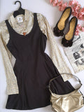 Vestido campana abajo con blusa de algodón