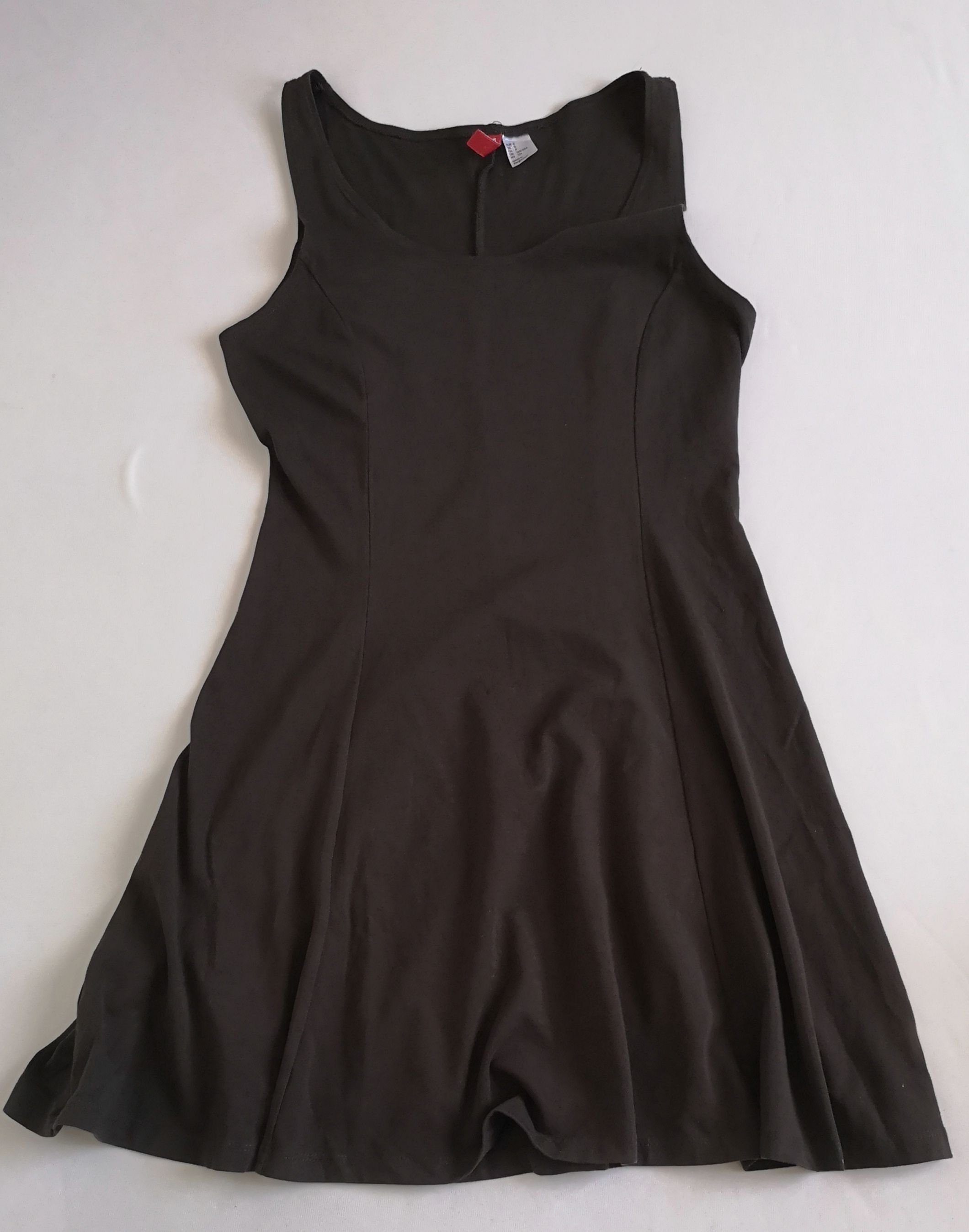 Vestido campana abajo con blusa de algodón