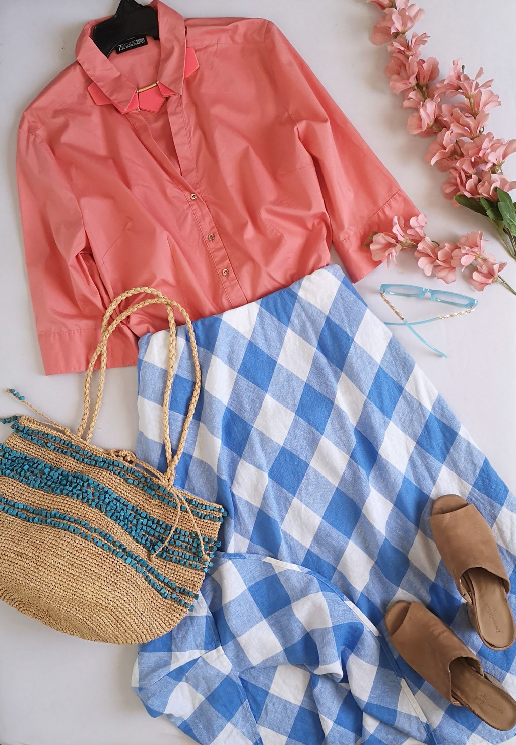 Blusa manga 3/4 con falda midi ❤️