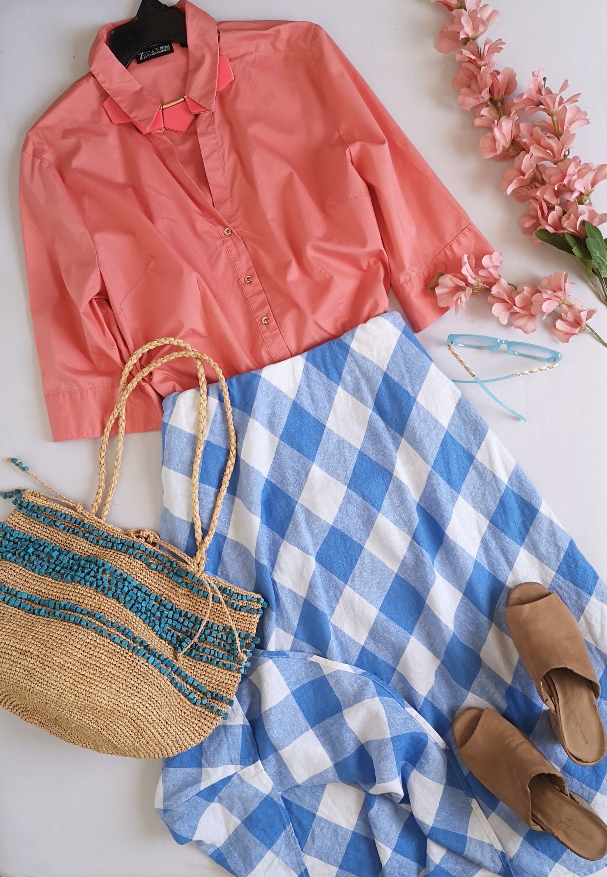 Blusa manga 3/4 con falda midi ❤️