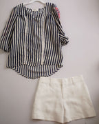 Short con bolsas y blusa bordada ❤️