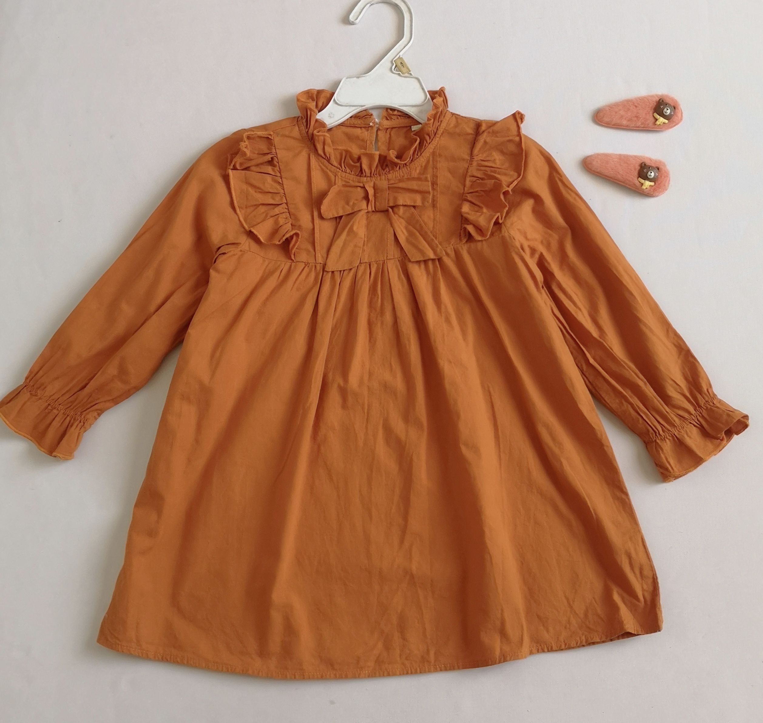 Vestido de algodón incluye ganchitos